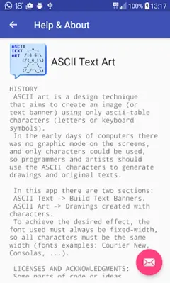 ASCII Text Art android App screenshot 0