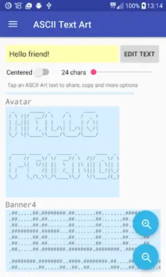 ASCII Text Art android App screenshot 9