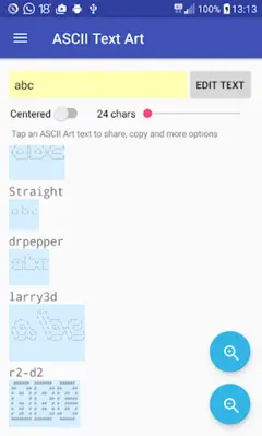 ASCII Text Art android App screenshot 2