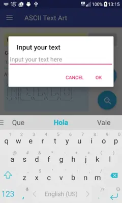 ASCII Text Art android App screenshot 7